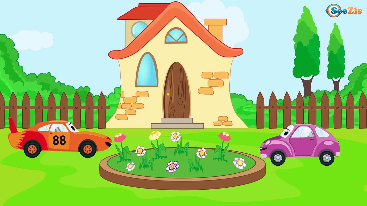 The Blue Police Car Hurry to the Rescue | Service & Emergency Vehicles Cartoons for children