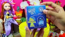 Play Doh GIANT Surprise Eggs Lizzie Hearts Duchess Swan - Inside Out Hello Kitty MLP LPS Toys Dolls