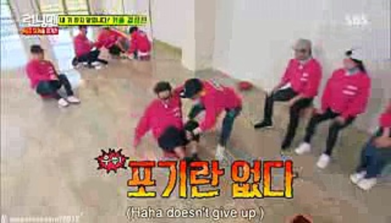 Running Man Ep.297 - HaHa almost cursed at Eun Seo