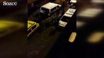 Kasaptan et çalmaya çalışan hırsızları polis vurarak yakaladı