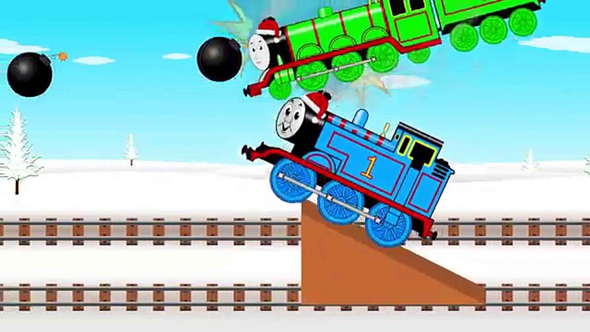 トーマス Vs ヘンリー きかんしゃトーマス おもちゃアニメ クリスマスver Toy Trains For Kids Video Dailymotion