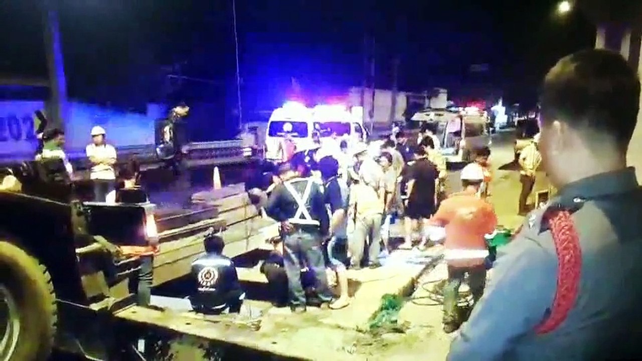 Motorcyclist Rescued After Falling Into Sewer