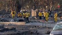 Californie: un quartier de Santa Rosa réduit en cendres