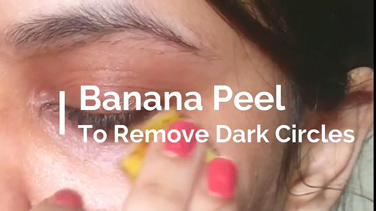 i rubbed Banana Peel around my Eyes Daily, 3 DAYS later Dark Circles are gone, Remove DARK CIRCLES