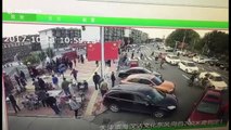 Driver mistakenly presses accelerator and ploughs into crowd