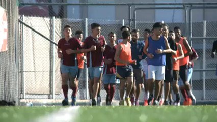 Refugiados com esperança no futebol