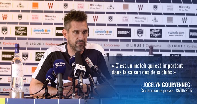 Conférence de presse de Jocelyn Gourvennec avant Bordeaux-Nantes