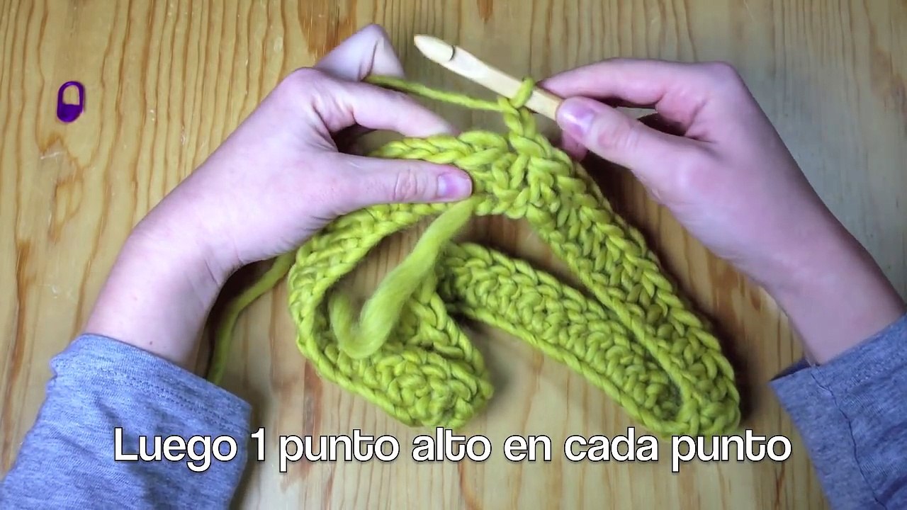 Tutorial de un cuello grueso fácil y rápido [tejer a ganchillo / crochet]