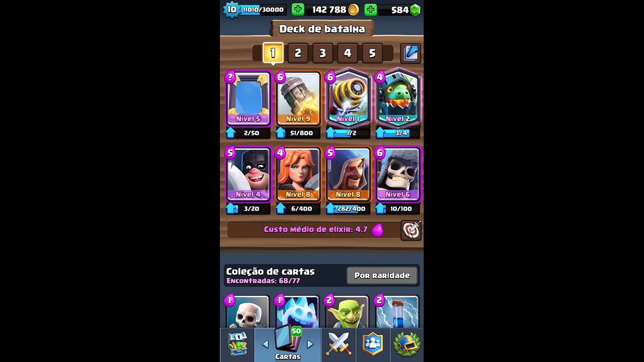 ABRINDO BAU LENDARIO, CLASH ROYALE