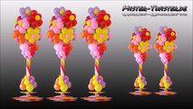 Balloon Flower Column, Vase, Decoration, Ballon Blume, Blumenvase, Säule, Dekoration