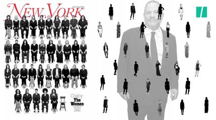 Comme cette Une sur Cosby, on a voulu montrer l'ampleur de l'affaire Weinstein