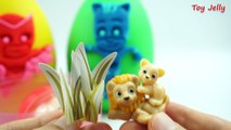 Giant Play Doh PJ Masks Surprise Eggs Gekko, Catboy, Owlette