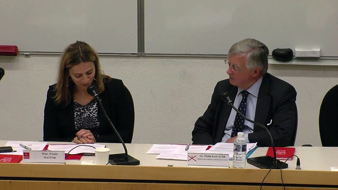 05 - "Le Brexit et les Îles Anglo-Normandes", Sir Philip Bailhache, Ministre des relations extérieures de Jersey