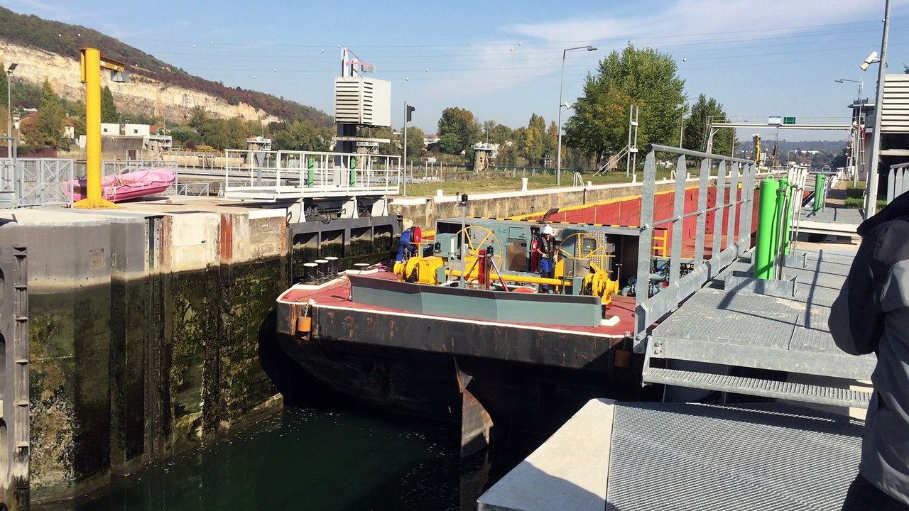 Ecluse de Couzon-Rochetaillée : un allongement de 9 mètres pour faire passer les convois géants