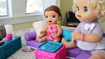 Baby Alive Haul! A New Living Room For The Baby Alive Dolls! TV Really Works!