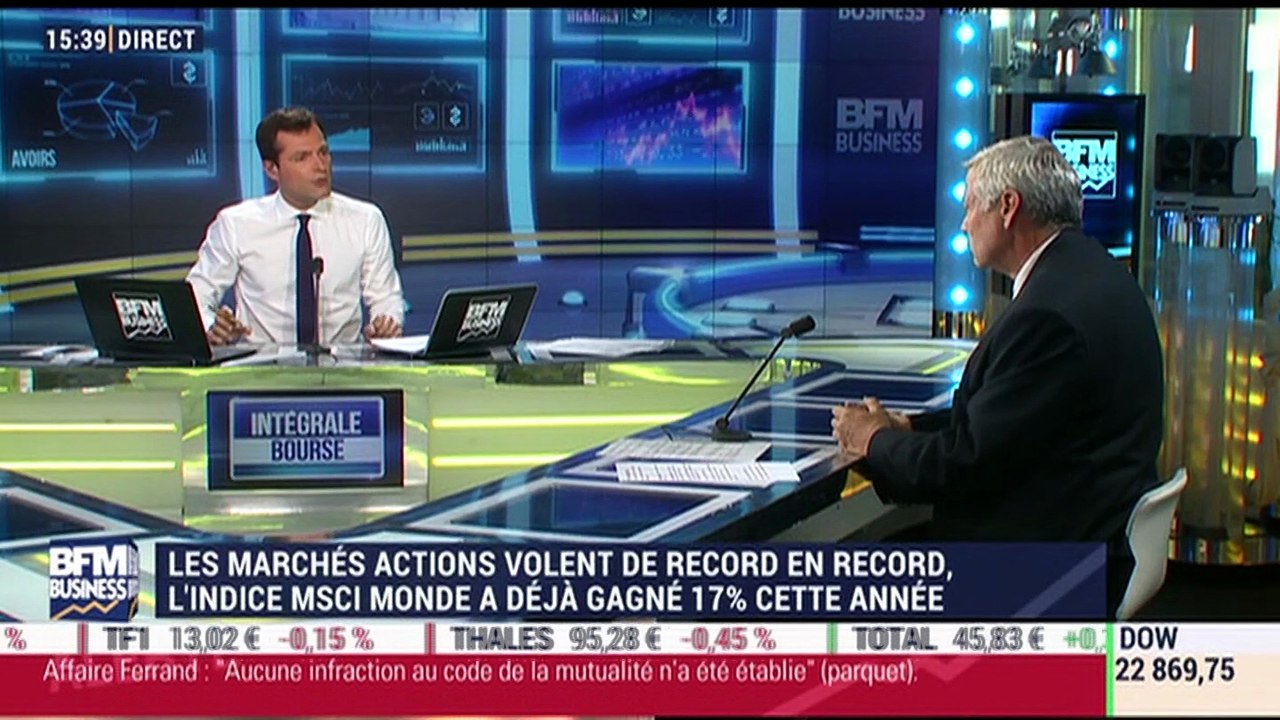 Les tendances sur les marchés: Les marchés actions volent de record en record, l'indice MSCI Monde a déjà gagné 17% cette année - 13/10