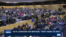 i24NEWS DESK | EU's Juncker on Britain: 'they have to pay' | Friday, October 13th 2017