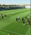 Cristiano Ronaldo ruins Borja Mayoral with skill in Real Madrid training