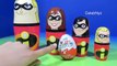 The Incredibles Kinder Surprise Stacking Cups Hidden Surprise Eggs Disney Opening Unboxing