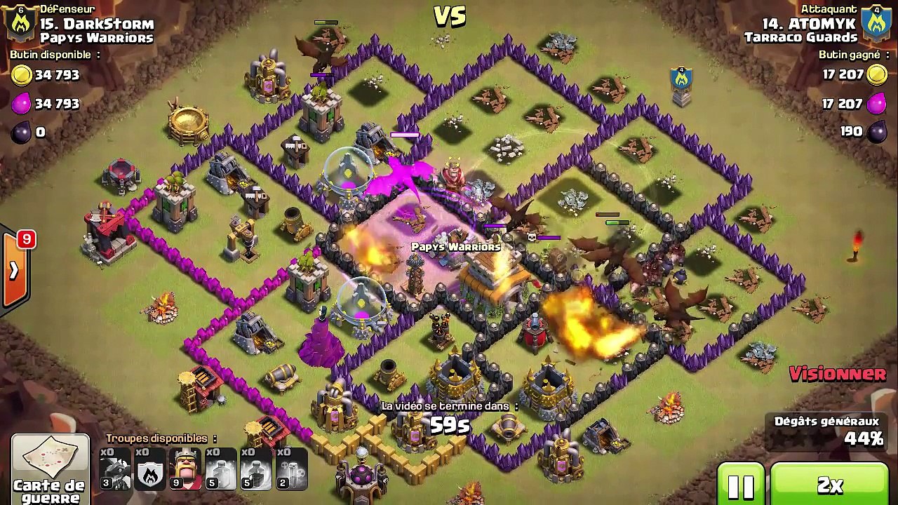 HDV 8 indestructible ! Anti 3 étoiles GDC | Rayven | Papys Warriors | Clash of Clans français