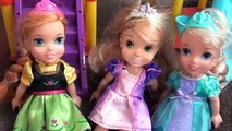 Rapunzels Daughter Holly Plays Ice Cream Pranks Joke on Elsa and Anna Toddlers Dolls Toys In Action