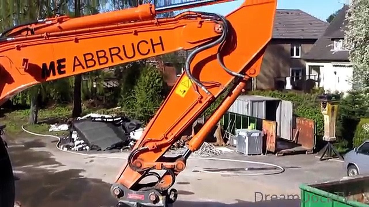 HITACHI ZAXIS 350 BAGGER ABRISSARBEITEN ++ ME Abbruch
