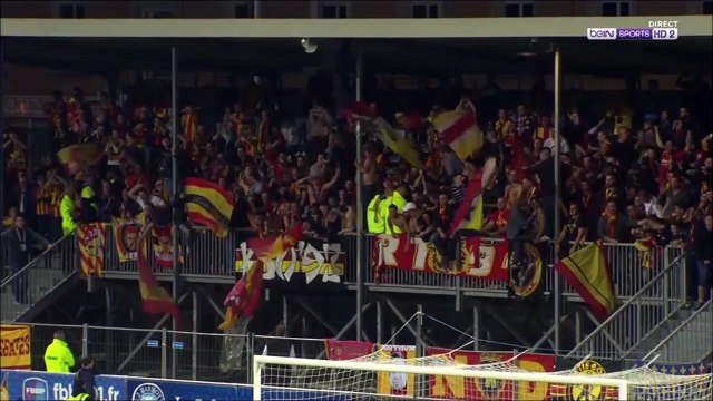0-2 Abdelrafik Gérard Goal France Ligue 2 - 13.10.2017 Bourg-Péronnas 0-2 RC Lens