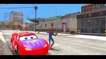 Nursery Rhymes with Spiderman & CARS Custom Lightning Spiderman McQueen | Kids Songs