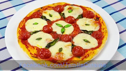 Pizza margherita facuta in casa | JamilaCuisine