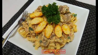 Tuna fettuccine carbonara recipe Quick and Easy