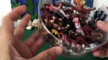 Play Time for Kids - 48 Safari Animal Toys, Bucket Full of Animals. Lions, Tigers, Zebras, Hippo etc