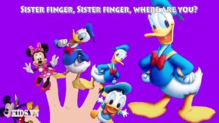 The Finger Family Song #Mickey Mouse #Donald Duck Nursery Rhyme Songs for Children