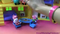 Ngôi Nhà Xinh Đẹp Của Heo Peppa Pig/New Peppa Pigs Playhouse &Make Play-Doh Pizza, Muddy Puddle!