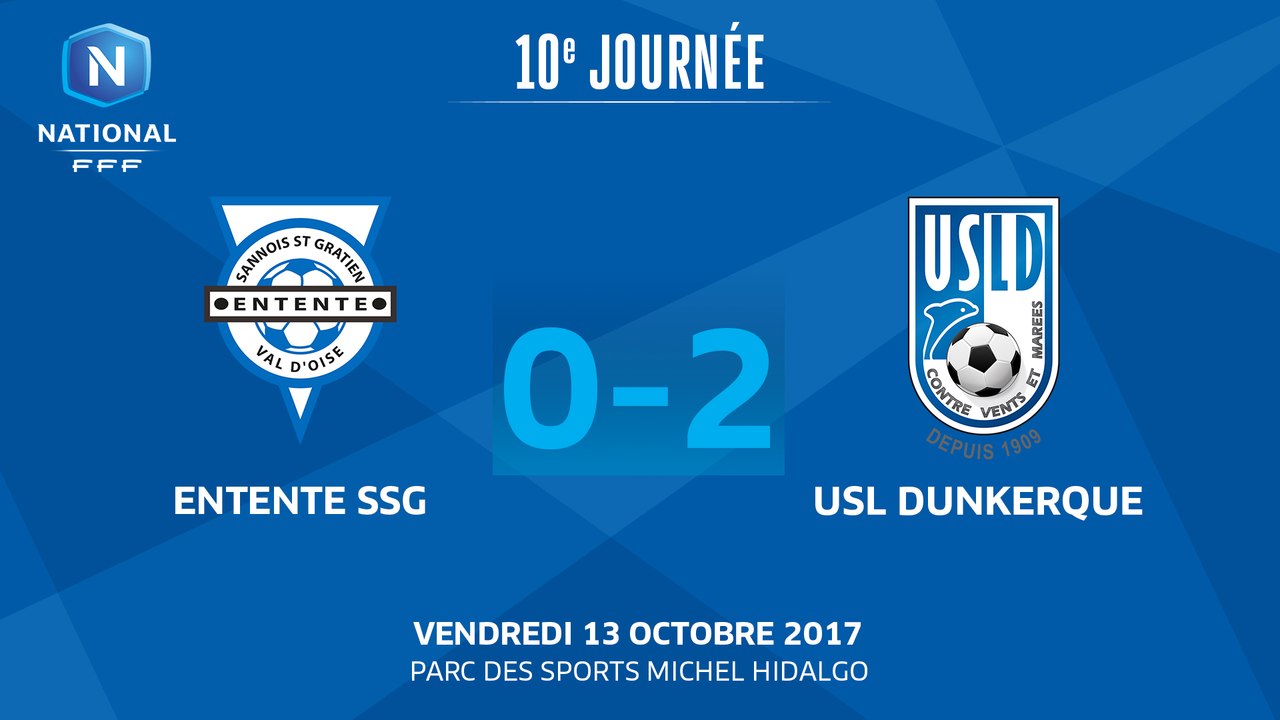 J10: Entente SSG - USL Dunkerque (0-2), le résumé