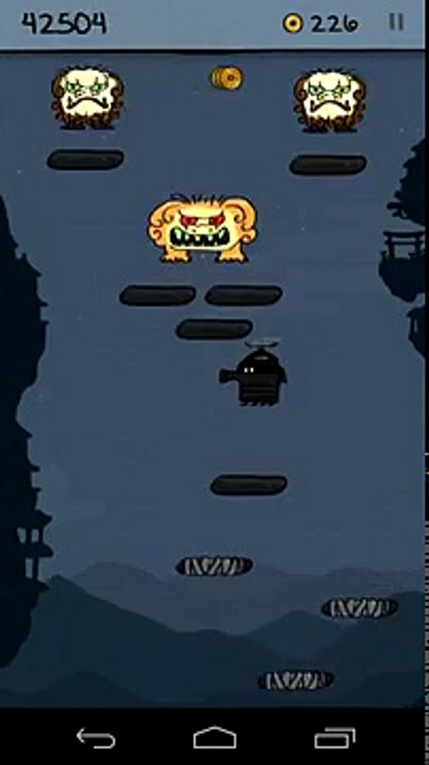Doodle Jump Ninja: Flying Monster