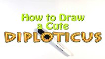 How to Draw a Dinosaur(Cute) - Diplodocus - Easy Pictures to Draw