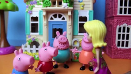 Peppa Pig George com medo do Ovo de Dinossauro Gigante Assustador [Partes 1-4] Peppa Pig Portugues