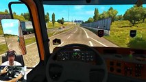 Euro Truck Simulator 2 - Levando Carros para Corrida de F1(Volante Logitech G27)