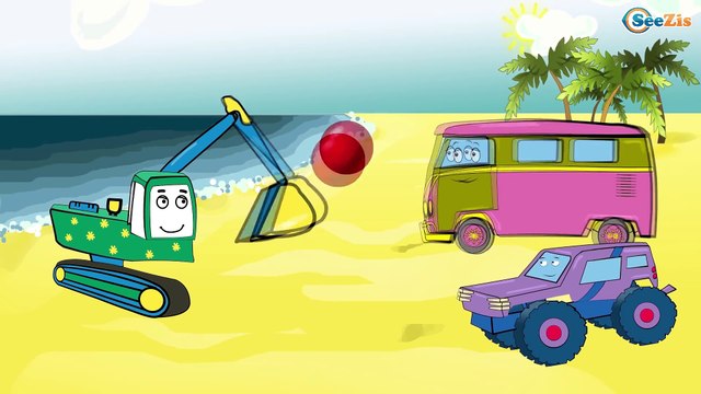 МУЛЬТИКИ ПРО МАШИНКИ - Грузовик и Экскаватор, Монстр Трак | Мультфильмы про Строительные Машинки