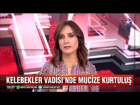 Kelebekler vadisi'ndeki mucize kurtuluş böyle görüntülendi
