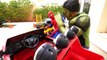 Spiderman POLICE CRASH Into POOL?! w/ Clown, Hulk & Joker Disney Pixar CARS Mcqueen in Real Life