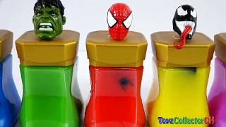Learn Colors Superhero Bottles Finger Family Nursey Rhymes Disney Cars Play-Doh Ice Cream for Kids