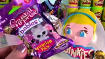 SQUINKIES CINDERELLA Disney Princess Play Doh Suprise Egg Shopkins Blind Bags Kitty in My Pocket