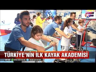 Türkiye'nin ilk kayak akademisinde kar olmadan kayak yapıyorlar