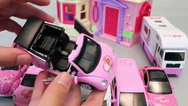 Hello Kitty Car House & Baby Doll Drive Picnic Toy Velcro Cutting Surprise Eggs Toys