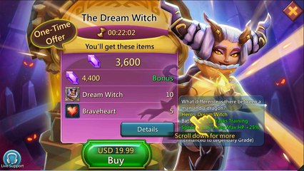 Dream Witch :*Lords Mobile*: Level 60 Hero Review