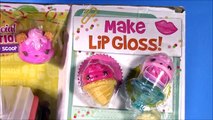 DIY NUM NOMS Lip GLOSS TRUCK! Make Your Own Glosses with Sprinkle GLitter & Flavors! Pucker POPS!
