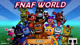 FNAF World 1.2 - Unlock ALL CHARACTERs | Secret Mini Games