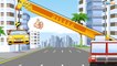 The White Police Car & Racing Car - The Big Race in the City of Cars Cartoons for Children
