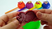 Play Doh Superhero Minions Lollipops Learn Colors for Kids Finger Family Nursery Rhymes Dinosaur